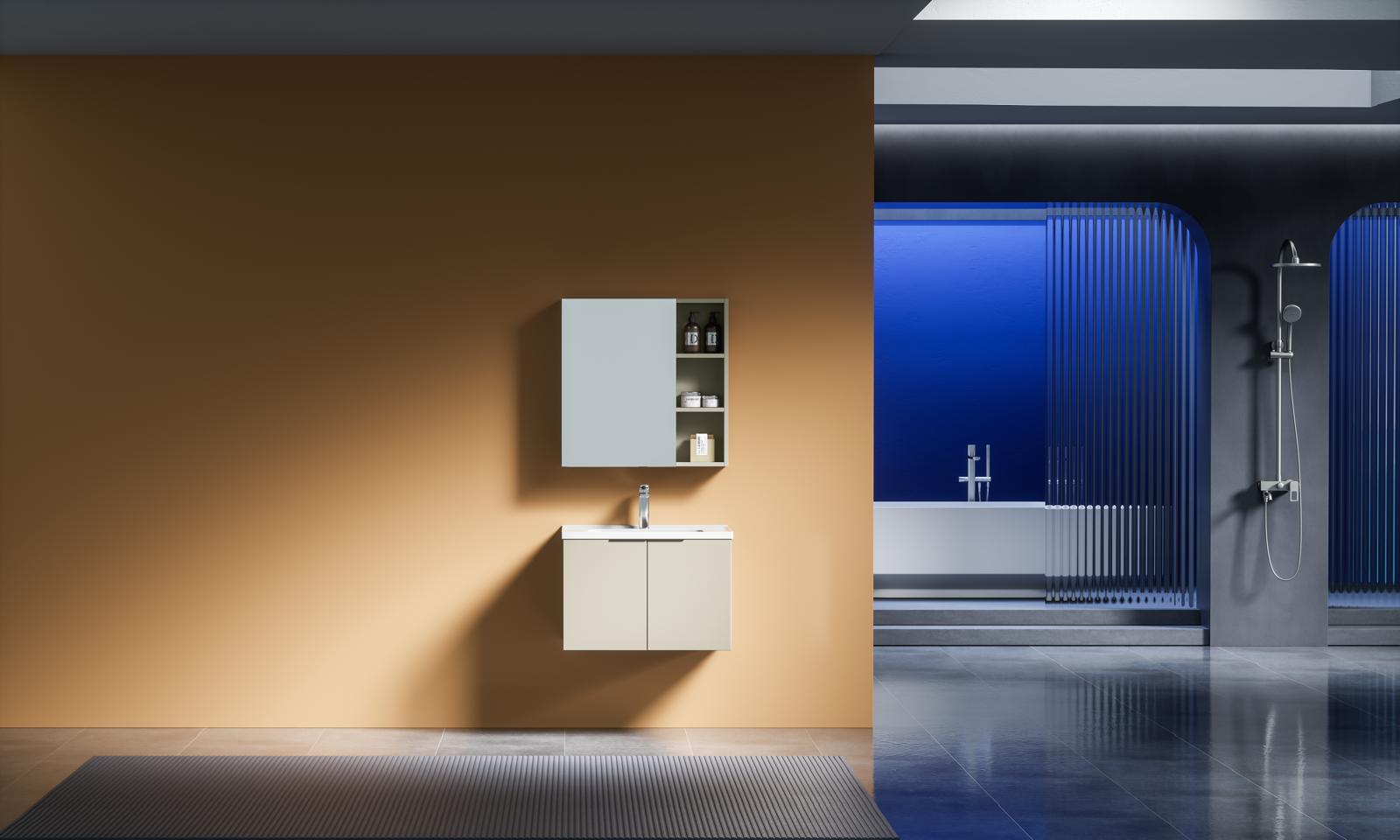 ARDEN 700mm Including Mirror, Basin & Cabinet