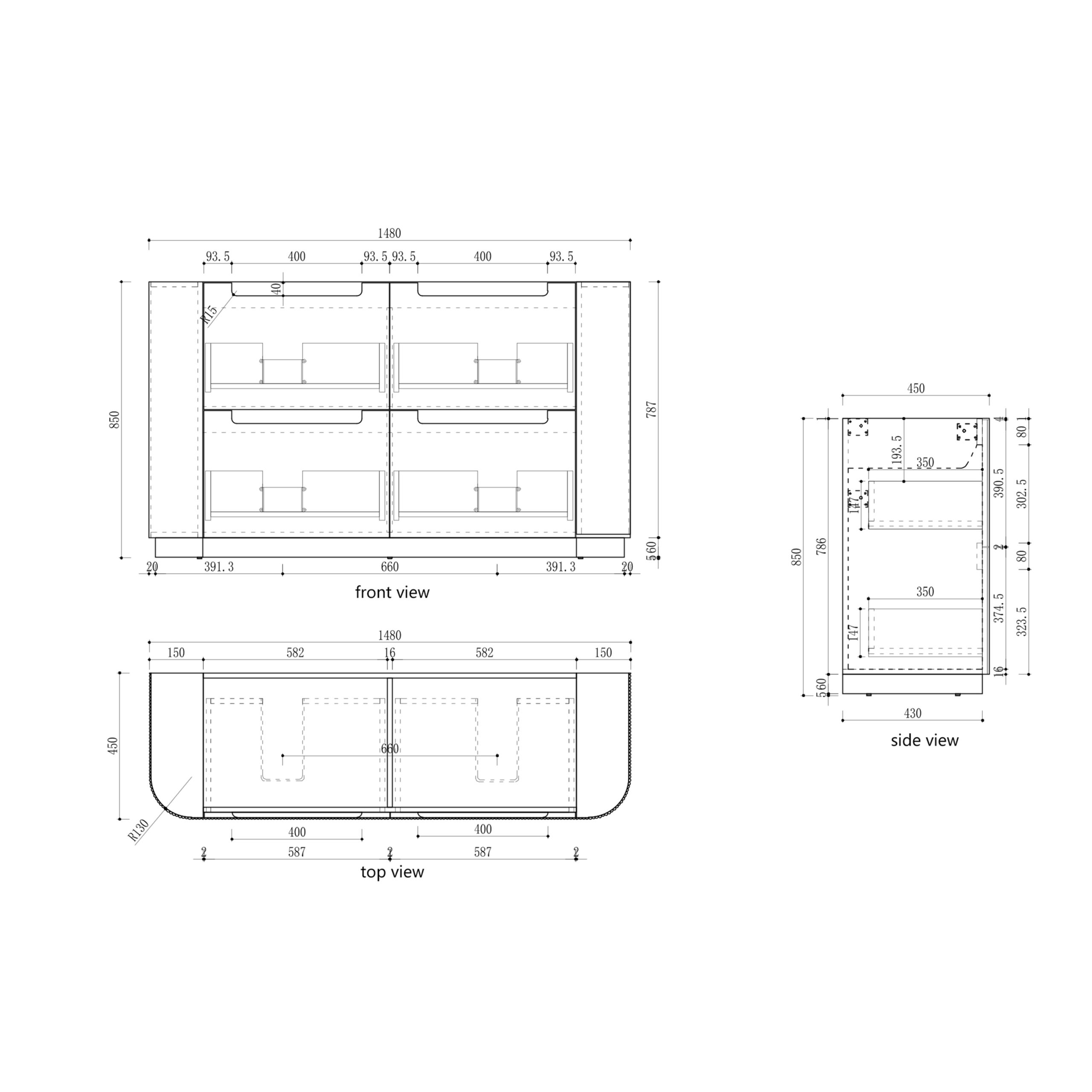 Curva Floor Standing 1500mm - Image 4