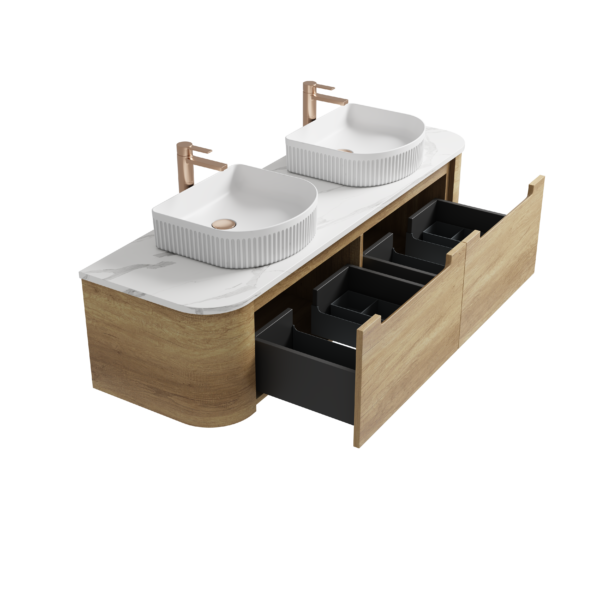 Aulic Carita Wall Hung 750mm Cabinet Only - Image 4