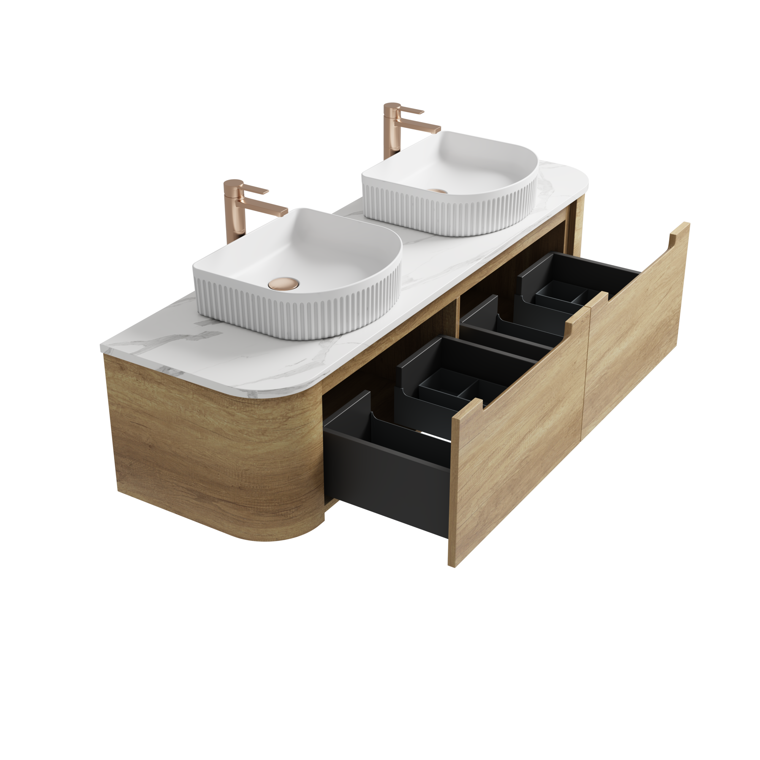 Aulic Carita Wall Hung 750mm Cabinet Only - Image 4