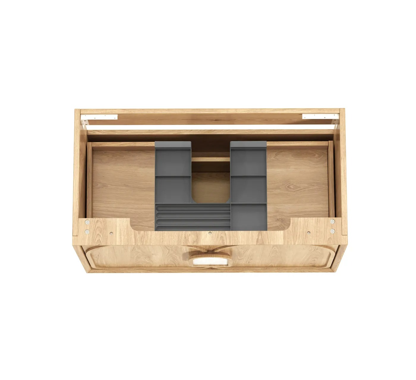 Laguna Mark II 900mm Woodland Oak Wall Hung Vanity Only - Image 8