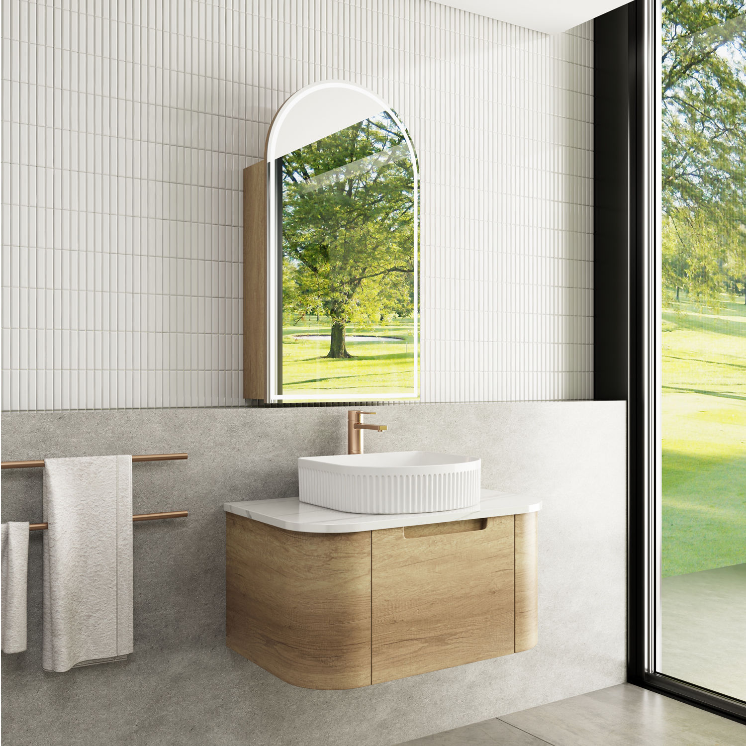 Aulic Carita Wall Hung 750mm Cabinet Only