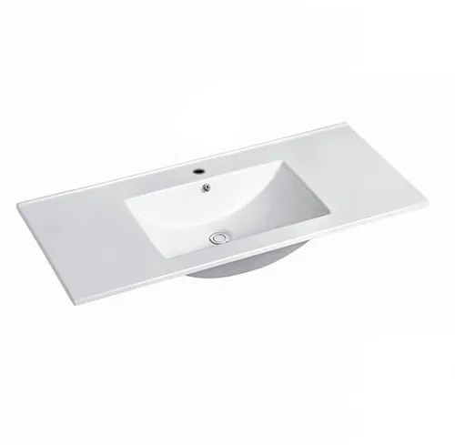 Byron Fluted 900mm Woodland Oak Wall Hung Vanity Including Undermount Basin - Image 7