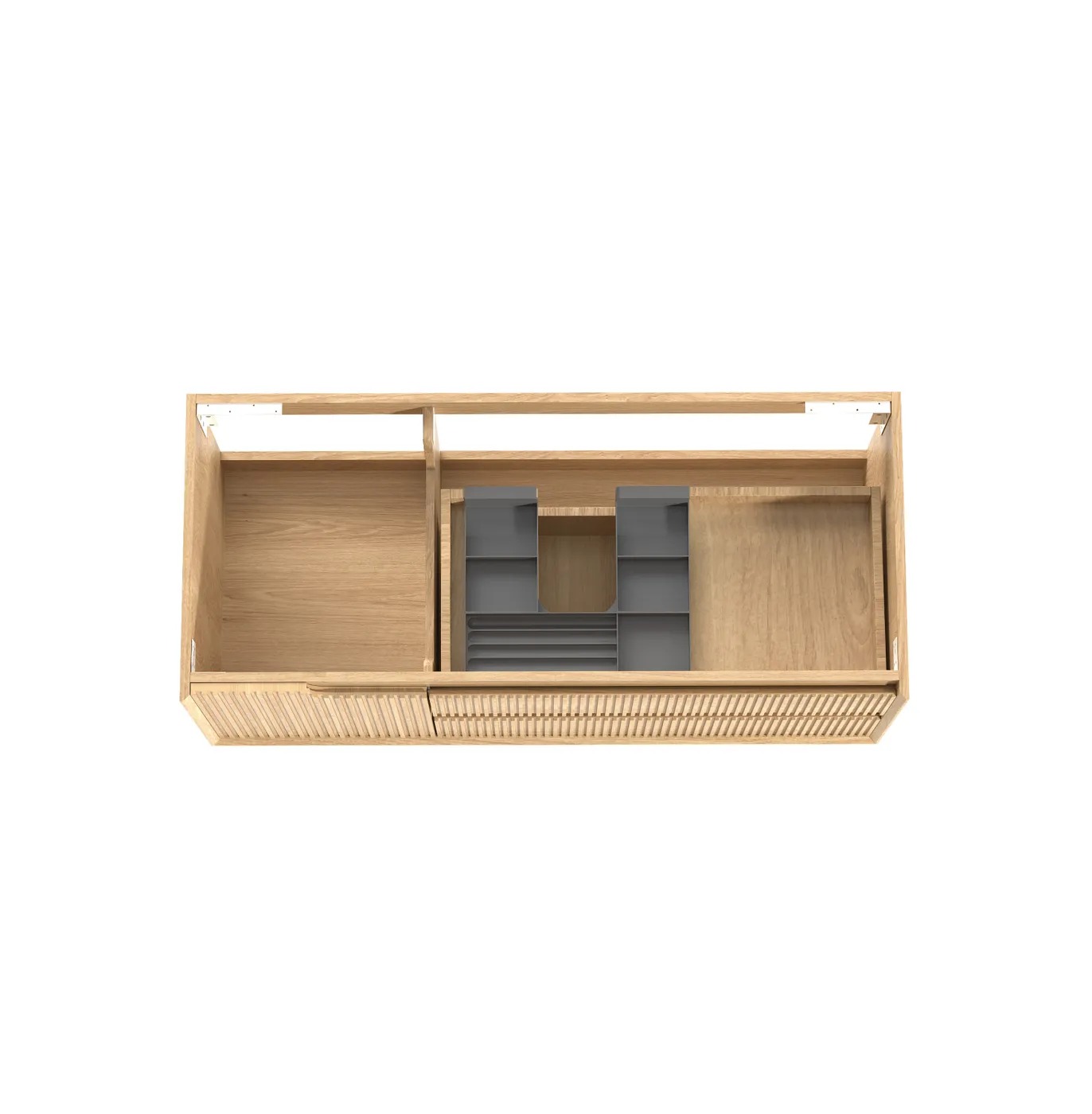 Byron Fluted 1200mm Woodland Oak Wall Hung Vanity - Image 7