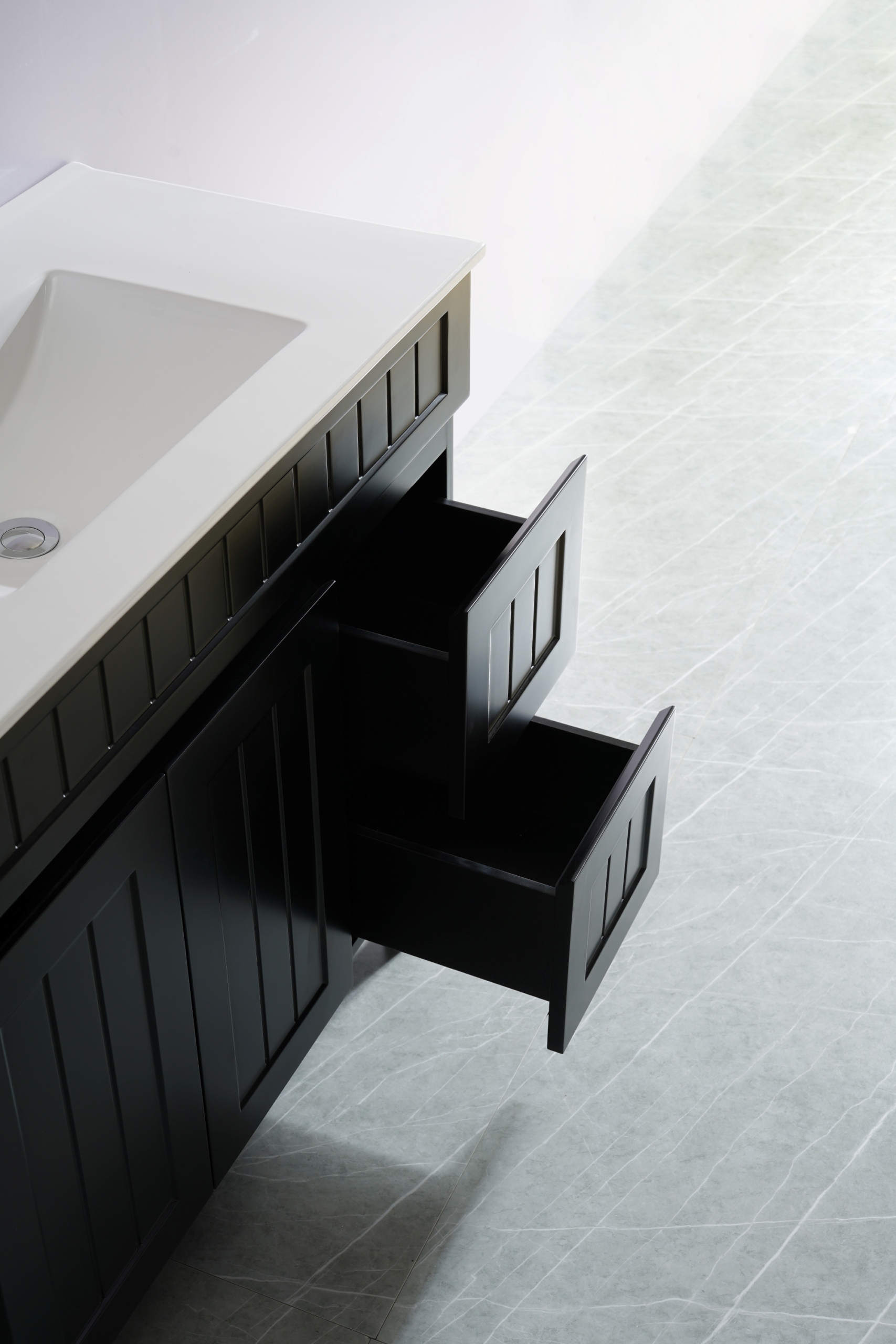 Acacia 900mm Cabinet & Ceramic Basin - Image 6