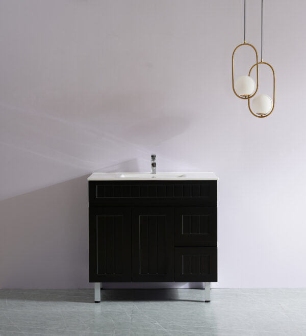 Acacia 900mm Cabinet & Ceramic Basin - Image 2