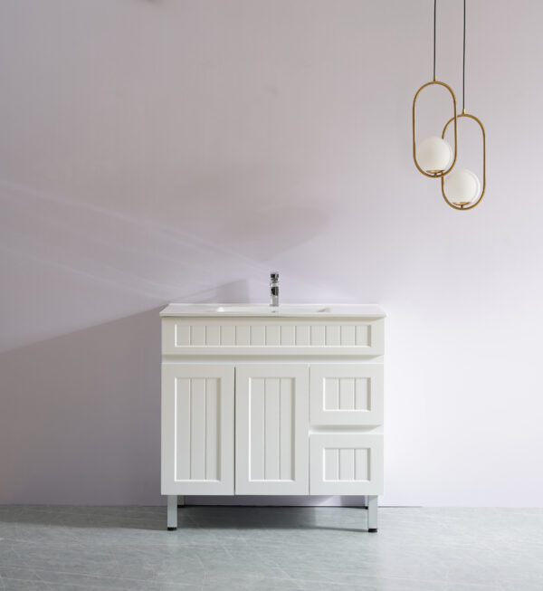 Acacia 900mm Cabinet & Ceramic Basin - Image 3